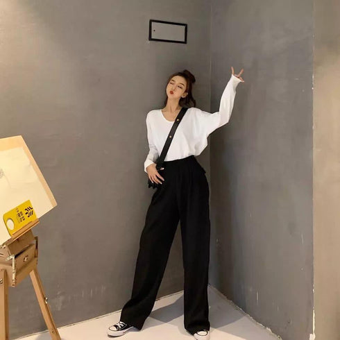 Loose Straight Wild Wide-Leg Casual Pants
